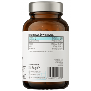 Ostrovit Pharma magnija citrāts + kālijs + B6 P-5-P 90 CAPLI
