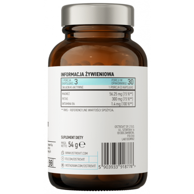 Ostrovit Pharma magnija citrāts + kālijs + B6 P-5-P 90 CAPLI – madala kalorsusega toode firmalt Ostrovit, osta SportFit-ist