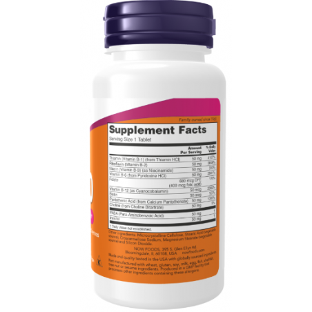 Tagad pārtikas produkti B vitamīns -50 - 100 tabletes