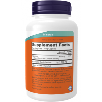 Tagad Foods Coral Calcium, 1000mg - 100 vegānu kapsulas – madala kalorsusega toode firmalt NOW, osta SportFit-ist