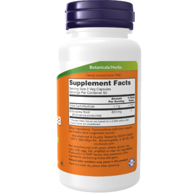 Tagad Foods Echinacea, 400 mg - 100 vegānu kapsulas – madala kalorsusega toode firmalt NOW, osta SportFit-ist