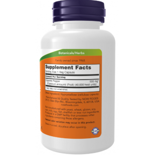 Tagad Foods Cayenne, 500 mg - 100 vegānu kapsulas