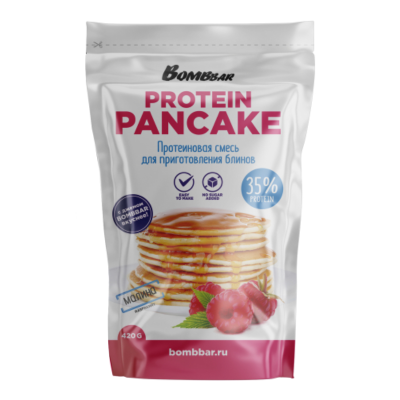 Bombbar Pancakea -sekoitus "Vadelma", 420 g