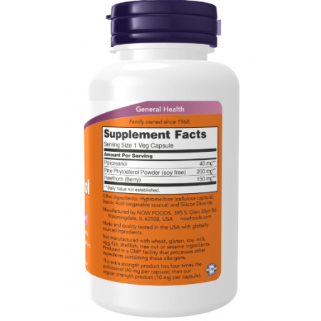 Tagad Foods Polikosanol Papildu stiprums 40 mg - 90 vegānu kapsulas