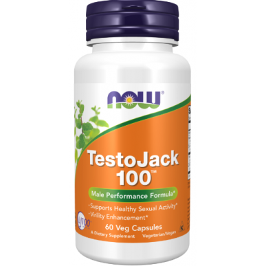 NOW FOODS TestoJack 100 - 60 vegan kapslit – madala kalorsusega toode firmalt NOW, osta SportFit-ist