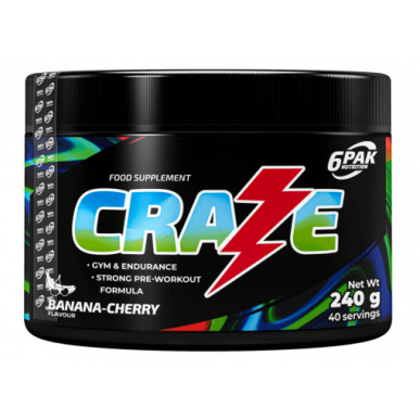 6pak traks, banāns/ķirsis - 240 grami – madala kalorsusega toode firmalt 6PAK Nutrition, osta SportFit-ist