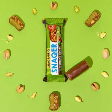 Snaq fabriq -proteiini Bathon Snaqer "pistaasi ja karamelli", 50 g – madala kalorsusega toode firmalt Snaq Fabriq, osta SportFit-ist