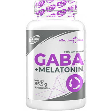 6Pak GABA + melatonīns, N90 – madala kalorsusega toode firmalt 6PAK Nutrition, osta SportFit-ist