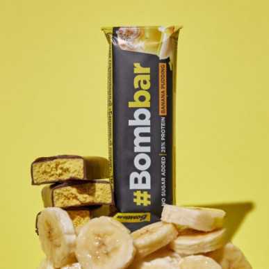 Bombbar Protein Bar Chocolate Banaani -vanukas, 40 g – madala kalorsusega toode firmalt Bombbar, osta SportFit-ist