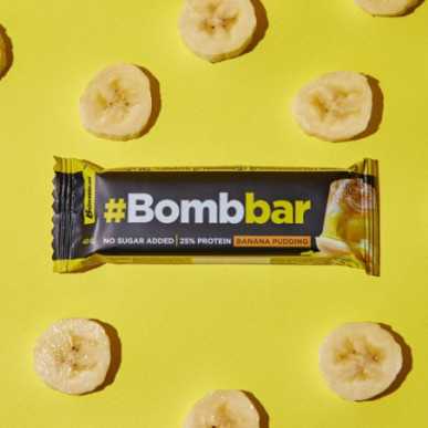Bombbar Protein Bar Chocolate Banaani -vanukas, 40 g – madala kalorsusega toode firmalt Bombbar, osta SportFit-ist