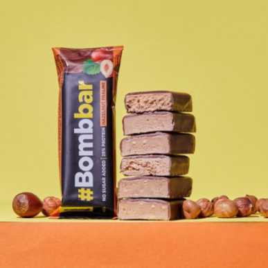 Bombbar Protein Bar -suklaapähkinä praline, 40 g – madala kalorsusega toode firmalt Bombbar, osta SportFit-ist