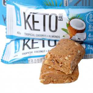 KETO Bombbar Батончик Со вкусом тропического кокоса и миндаля, 40 г