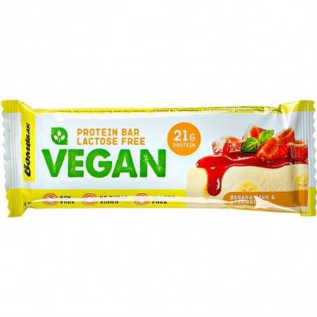 Bombbar vegānu olbaltumvielu bārs "Banana Cake Strawberry", 60 g