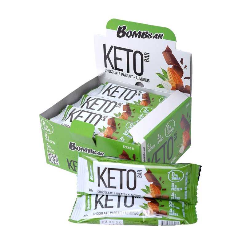 Bombbar Keto Chocolate Paston Manmond Bathon, 40G Bombbar Keto Chocolate Paston Manmond Bathon, 40G