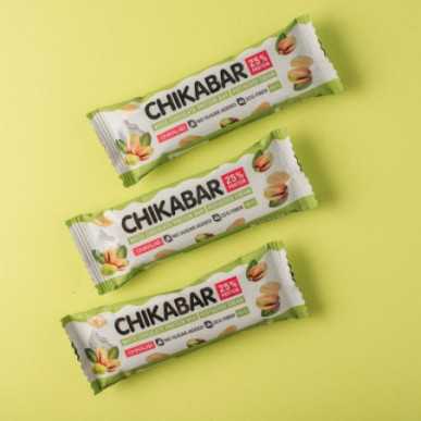 Chikalab olbaltumvielu bārs Chikabar "Pistachio Cream", 60 g – madala kalorsusega toode firmalt Chikalab, osta SportFit-ist
