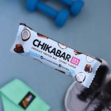 „Chikalab“ baltymų juostos chikabaro „kokosas“, 60 g – madala kalorsusega toode firmalt Chikalab, osta SportFit-ist