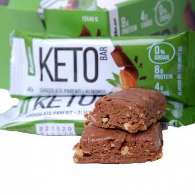 Bombbar Keto Chocolate Paston mandeļu Batons, 40G – madala kalorsusega toode firmalt Bombbar, osta SportFit-ist