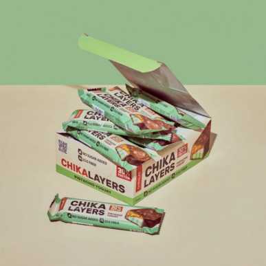Chikalab Protein Bar Chika -kerrokset "pistaasijogurtti", 60 g – madala kalorsusega toode firmalt Chikalab, osta SportFit-ist
