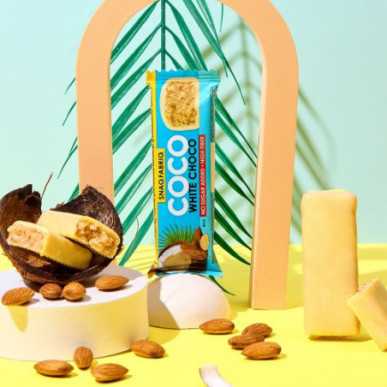 SNAQ FABRIQ COCO Protein Bathon "Coconut Mandle", 40G – madala kalorsusega toode firmalt Snaq Fabriq, osta SportFit-ist