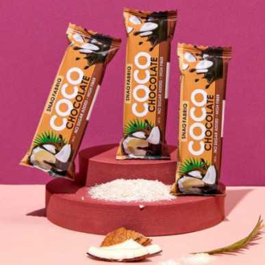 Snaq Fabriq Coco Protein Bathon "Chocolate-Coconut", 40G – madala kalorsusega toode firmalt Snaq Fabriq, osta SportFit-ist