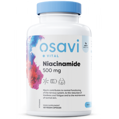 Izkliedēts niacinamīds, 500 mg - 120 vegānu kapsulas – madala kalorsusega toode firmalt Osavi, osta SportFit-ist