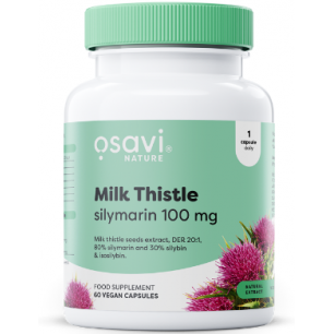 Osavi piena dadzis, silimarīns 100 mg - 120 vegānu kapsulas