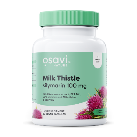 Osavi piena dadzis, silimarīns 100 mg - 120 vegānu kapsulas