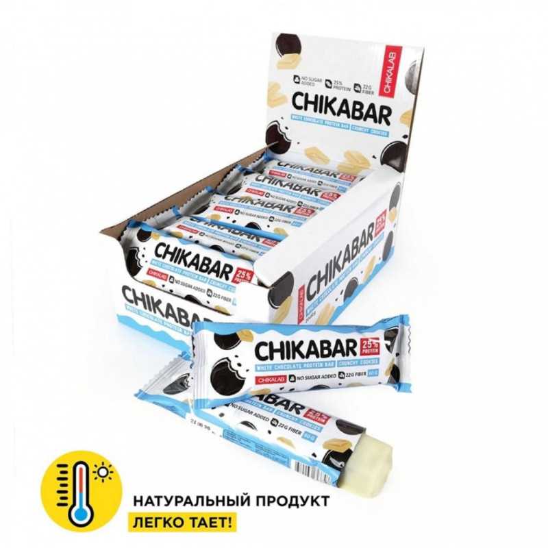 „Chikalab“ baltymų baras „Chikabar“, traškus sausainis, 60 g