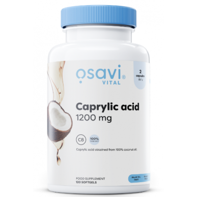 Dalības kaprilskābe, 1200 mg - 60 mīksts želeja – madala kalorsusega toode firmalt Osavi, osta SportFit-ist