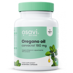 Osavi oregano eļļas carvcrol, 180mg - 60 enterocatli