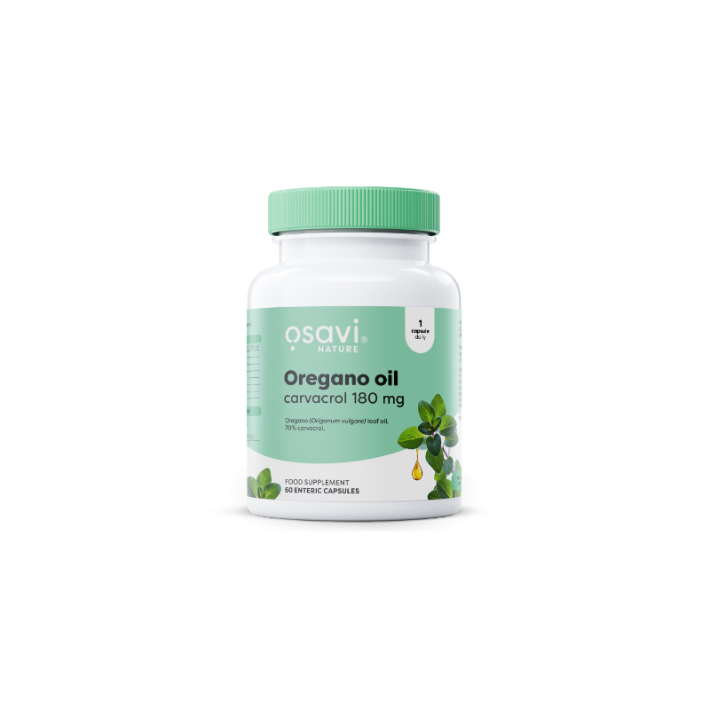 Osavi oregano eļļas carvcrol, 180mg - 60 enterocatli