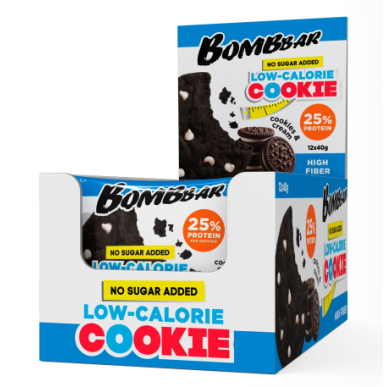 Bombbar glazēti sīkdatnes "Cookie -Cream" ar garšu - 40 g – madala kalorsusega toode firmalt Bombbar, osta SportFit-ist