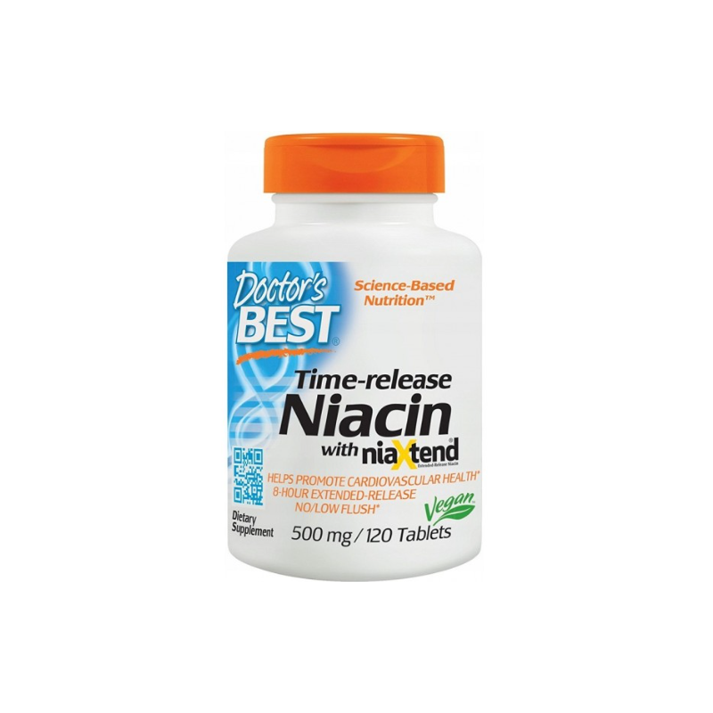 Ārsta labākais niacīns ar Niaxten, 500 mg - 120 tabletes
