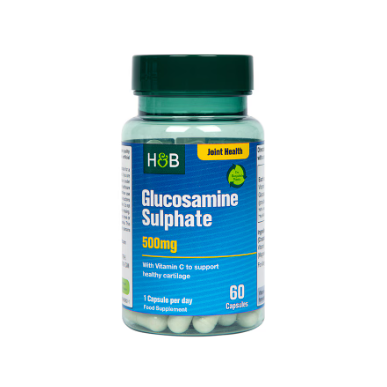 Holandes un Barreta glikozamīna sulfāts, 500 mg - 60 kapsulas – madala kalorsusega toode firmalt Holland&Barrett, osta SportFit-ist