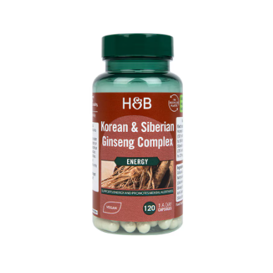Holande un Barrett Koreja un Sibīrijas žeņšeņa komplekss - 120 Veganapssa – madala kalorsusega toode firmalt Holland&Barrett, osta SportFit-ist