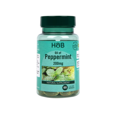 Piparmētru eļļa, 200 mg - 120 vāciņi – madala kalorsusega toode firmalt Holland&Barrett, osta SportFit-ist