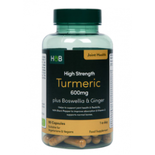 Holande un Barrett ārkārtīgi kurkuma plus Boswellia un ingvers, 600 mg - 90 kapsulas
