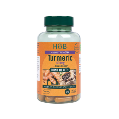 Holande un Barrett ārkārtīgi spēcīga kurkuma ar melnajiem pipariem, 600 mg - 90 kapsulas – madala kalorsusega toode firmalt Holland&Barrett, osta SportFit-ist
