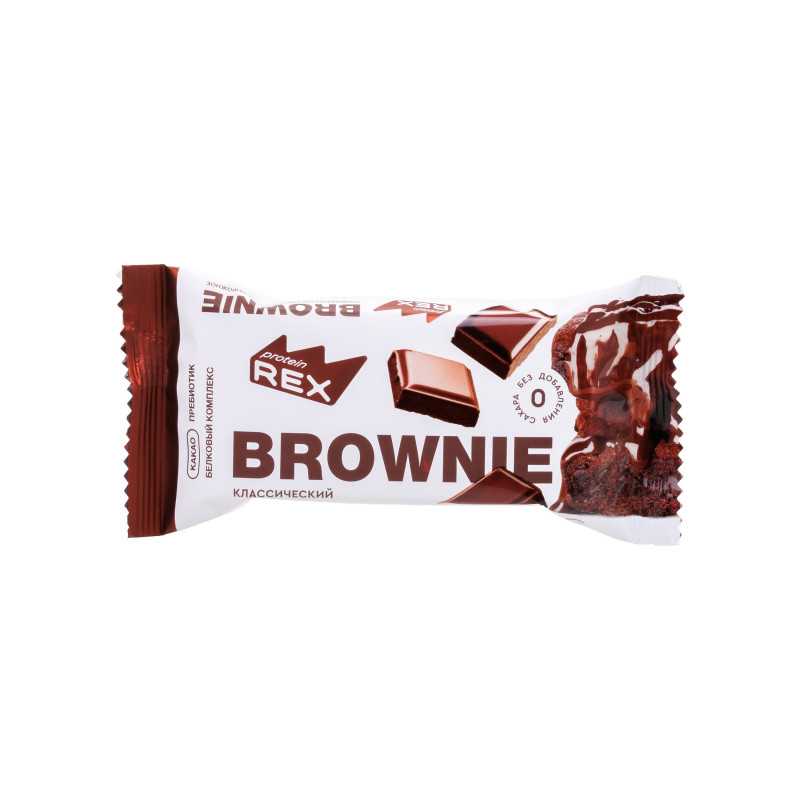 BROWNIE baltyminis pyragėlis, klasikinis - 50 g
