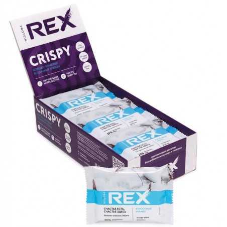 Olbaltumvielu rex kraukšķīgais olbaltumvielu-cereal-sunbow, kokosrieksts mazs-55 g