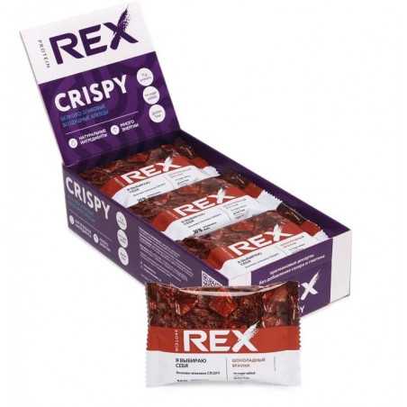 Olbaltumvielu rex kraukšķīgais olbaltumvielu-seriāla-snack, šokolādes cepums-55 g