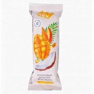Olbaltumvielu rex stiklots kokosrieksts, mango - 40 g
