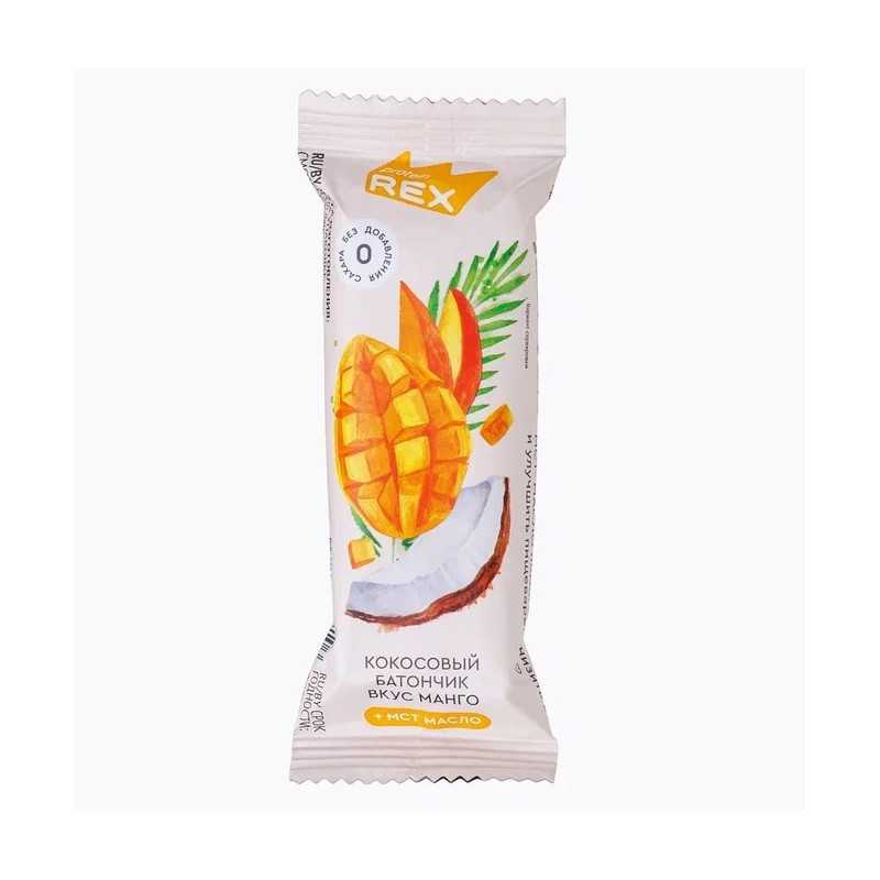 Glazed coconut bar, mango - 40g Glazed coconut bar, mango - 40g