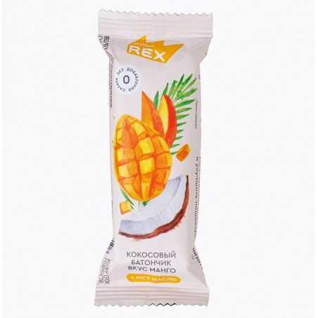 Olbaltumvielu rex stiklots kokosrieksts, mango - 40 g