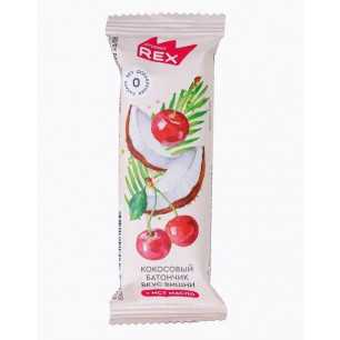 Olbaltumvielu rex stiklots kokosrieksts, ķirsis - 40 g