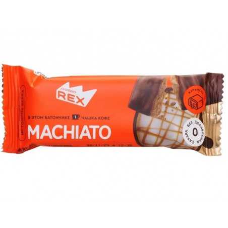 Olbaltumvielu rex ar augstu olbaltumvielu batonu, karameļu macchiato - 40 g