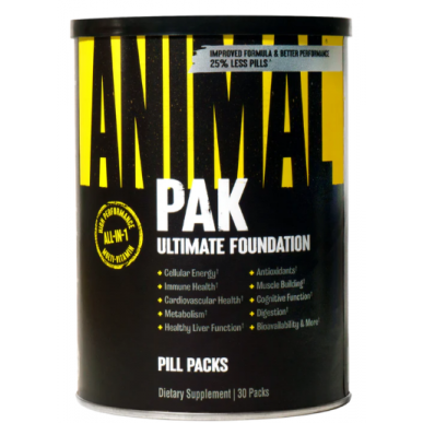 Universālais uztura dzīvnieks Pak, iepakojumi - 30 iepakojumi – madala kalorsusega toode firmalt Universal Nutrition, osta SportFit-ist