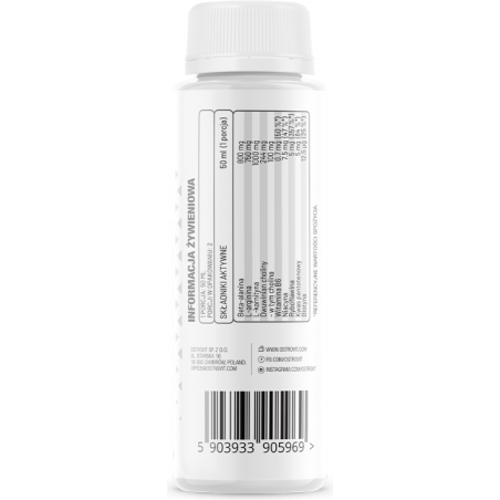 Ostrovit tauku deglis, kas nošauts bez kofeīna - 100 ml