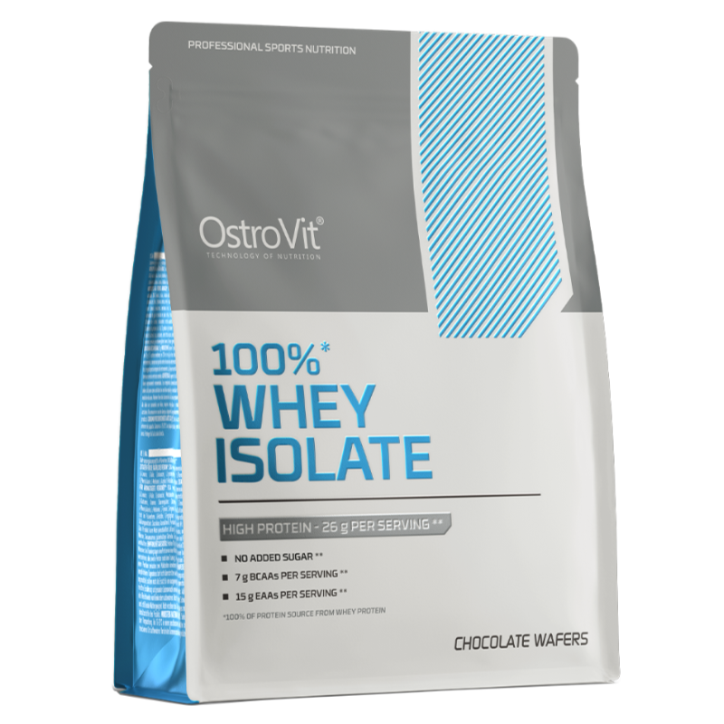 Ostrovit 100% sūkalu izolāts, šokolādes vafeles - 300 g Ostrovit 100% sūkalu izolāts, šokolādes vafeles - 300 g