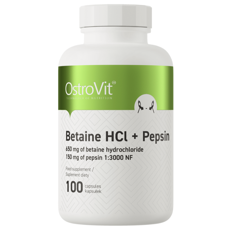 Ostrovit Betaine HCL + pepsin - 100 kapsulas